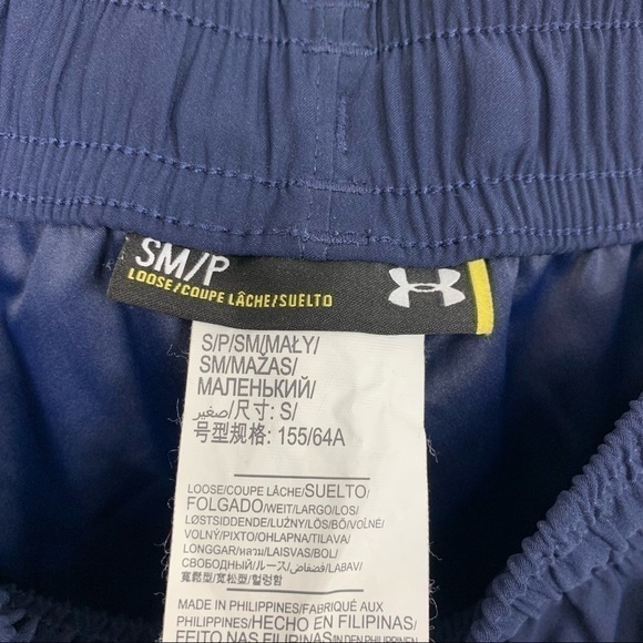 Under Armour Pre-Game Woven Navy Blue Pants Size Small - Picture 2 of 11